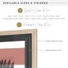 imageMCS Studio Gallery Classic 8x8 Picture Frame Natural Woodgrain Vertical ampamp Horizontal Wall Hanging Large Picture Frame for Photos Posters ampamp Art Prints 1Pack