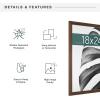 image:imageMCS Studio Gallery 18x24 Poster Frame White Woodgrain Engineered Wood Vertical amp Horizontal Wall Hanging Large Picture Frame for Photos Posters amp Art Prints 1PackWalnut Woodgrain