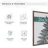 image:imageMCS Studio Gallery 18x24 Poster Frame White Woodgrain Engineered Wood Vertical amp Horizontal Wall Hanging Large Picture Frame for Photos Posters amp Art Prints 1PackWalnut Woodgrain