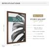 image:imageMCS Studio Gallery 18x24 Poster Frame White Woodgrain Engineered Wood Vertical amp Horizontal Wall Hanging Large Picture Frame for Photos Posters amp Art Prints 1PackWalnut Woodgrain