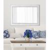 image:imageMCS Simplicity 215x255 Large Wall Mirror Black amp Beveled Detail Mirror Vertical amp Horizontal Wall Hanging Mirror for Bathroom Bedroom amp LivingroomWhite
