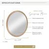 image:imageMCS Simplicity 215x255 Large Wall Mirror Black amp Beveled Detail Mirror Vertical amp Horizontal Wall Hanging Mirror for Bathroom Bedroom amp LivingroomNatural Wood Grain