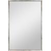 image:imageMCS Simplicity 215x255 Large Wall Mirror Black amp Beveled Detail Mirror Vertical amp Horizontal Wall Hanging Mirror for Bathroom Bedroom amp LivingroomBrushed Nickel