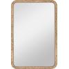 image:imageMCS Simplicity 215x255 Large Wall Mirror Black amp Beveled Detail Mirror Vertical amp Horizontal Wall Hanging Mirror for Bathroom Bedroom amp LivingroomNatural Wood Grain