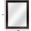 image:imageMCS Simplicity 215x255 Large Wall Mirror Black amp Beveled Detail Mirror Vertical amp Horizontal Wall Hanging Mirror for Bathroom Bedroom amp LivingroomBronze