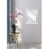 image:imageMCS Simplicity 215x255 Large Wall Mirror Black amp Beveled Detail Mirror Vertical amp Horizontal Wall Hanging Mirror for Bathroom Bedroom amp LivingroomWhite