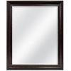 image:imageMCS Simplicity 215x255 Large Wall Mirror Black amp Beveled Detail Mirror Vertical amp Horizontal Wall Hanging Mirror for Bathroom Bedroom amp LivingroomBronze