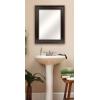 image:imageMCS Simplicity 215x255 Large Wall Mirror Black amp Beveled Detail Mirror Vertical amp Horizontal Wall Hanging Mirror for Bathroom Bedroom amp LivingroomBronze