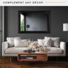 image:imageMCS Simplicity 215x255 Large Wall Mirror Black amp Beveled Detail Mirror Vertical amp Horizontal Wall Hanging Mirror for Bathroom Bedroom amp LivingroomBlack