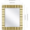 image:imageMCS Simplicity 215x255 Large Wall Mirror Black amp Beveled Detail Mirror Vertical amp Horizontal Wall Hanging Mirror for Bathroom Bedroom amp LivingroomBrass