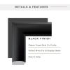 image:imageMCS Simplicity 215x255 Large Wall Mirror Black amp Beveled Detail Mirror Vertical amp Horizontal Wall Hanging Mirror for Bathroom Bedroom amp LivingroomBlack