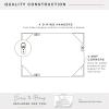 image:imageMCS Simplicity 215x255 Large Wall Mirror Black amp Beveled Detail Mirror Vertical amp Horizontal Wall Hanging Mirror for Bathroom Bedroom amp LivingroomBrushed Nickel