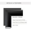 image:imageMCS Simplicity 215x255 Large Wall Mirror Black amp Beveled Detail Mirror Vertical amp Horizontal Wall Hanging Mirror for Bathroom Bedroom amp LivingroomBlack