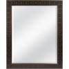 image:imageMCS Simplicity 215x255 Large Wall Mirror Black amp Beveled Detail Mirror Vertical amp Horizontal Wall Hanging Mirror for Bathroom Bedroom amp LivingroomBronze