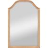 image:imageMCS Simplicity 215x255 Large Wall Mirror Black amp Beveled Detail Mirror Vertical amp Horizontal Wall Hanging Mirror for Bathroom Bedroom amp LivingroomNatural Wood Grain