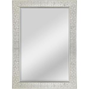 image:imageMCS Simplicity 215x255 Large Wall Mirror Black amp Beveled Detail Mirror Vertical amp Horizontal Wall Hanging Mirror for Bathroom Bedroom amp LivingroomChampagne Silver