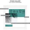 image:imageMCS Studio Gallery 12x12 Picture Frame White Woodgrain Wall Hanging amp Easel for Tabletop Display Square Photo Frame for Photos Posters amp Art Prints 2Pack