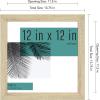 image:imageMCS Studio Gallery 12x12 Picture Natural Woodgrain Wall Hanging amp Easel for Tabletop Display Square Photo Frame for Photos Posters amp Art Prints 2Pack