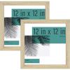 image:imageMCS Studio Gallery 12x12 Picture Natural Woodgrain Wall Hanging amp Easel for Tabletop Display Square Photo Frame for Photos Posters amp Art Prints 2Pack