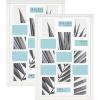 image:imageMCS Studio Gallery 20x30 Collage Picture Frame White Woodgrain Rectangle Photo Frame for 15 Photos 2Pack
