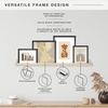 image:imageMCS Gallery Wooden Picture Frame for Canvas Art Boards Photos and more Black 10x10 Inch