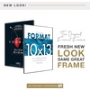 image:imageMCS Format Frame FrontLoading Matted Picture Frame 8 x 10 matted to 35 x5 BlackBlack