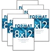 image:imageMCS Format Frame FrontLoading Matted Picture Frame 8 x 10 matted to 35 x5 BlackBlack