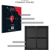 image:imageMCS Format Frame FrontLoading Matted Picture Frame 8 x 10 matted to 35 x5 BlackBlack