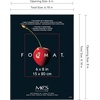 image:imageMCS Format Frame FrontLoading Matted Picture Frame 8 x 10 matted to 35 x5 BlackBlack
