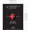 image:imageMCS Format Frame FrontLoading Matted Picture Frame 8 x 10 matted to 35 x5 BlackBlack