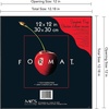 image:imageMCS Format Frame FrontLoading Matted Picture Frame 8 x 10 matted to 35 x5 BlackBlack