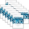 image:imageMCS Format Frame FrontLoading Matted Picture Frame 8 x 10 matted to 35 x5 BlackBlack