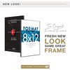 image:imageMCS Format Frame FrontLoading Matted Picture Frame 8 x 10 matted to 35 x5 BlackBlack