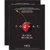 image:imageMCS Format Frame FrontLoading Matted Picture Frame 8 x 10 matted to 35 x5 BlackBlack