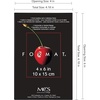 image:imageMCS Format Frame FrontLoading Matted Picture Frame 8 x 10 matted to 35 x5 BlackBlack