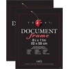 image:imageMCS Format Frame FrontLoading Matted Picture Frame 8 x 10 matted to 35 x5 BlackBlack