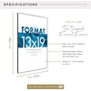 image:imageMCS Format Frame FrontLoading Matted Picture Frame 8 x 10 matted to 35 x5 BlackBlack