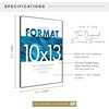 image:imageMCS Format Frame FrontLoading Matted Picture Frame 8 x 10 matted to 35 x5 BlackBlack