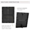 image:imageMCS Format Frame FrontLoading Matted Picture Frame 8 x 10 matted to 35 x5 BlackBlack