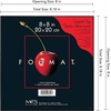 image:imageMCS Format Frame FrontLoading Matted Picture Frame 8 x 10 matted to 35 x5 BlackBlack