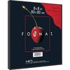 image:imageMCS Format Frame FrontLoading Matted Picture Frame 8 x 10 matted to 35 x5 BlackBlack