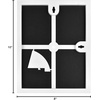 image:imageMCS Format Frame FrontLoading Matted Picture Frame 8 x 10 matted to 35 x5 BlackWhite