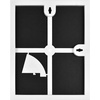 image:imageMCS Format Frame FrontLoading Matted Picture Frame 8 x 10 matted to 35 x5 BlackWhite