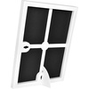 image:imageMCS Format Frame FrontLoading Matted Picture Frame 8 x 10 matted to 35 x5 BlackWhite