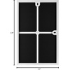 image:imageMCS Format Frame FrontLoading Matted Picture Frame 8 x 10 matted to 35 x5 BlackWhite