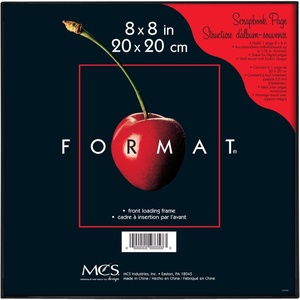 image:imageMCS Format Frame FrontLoading Matted Picture Frame 8 x 10 matted to 35 x5 BlackBlack